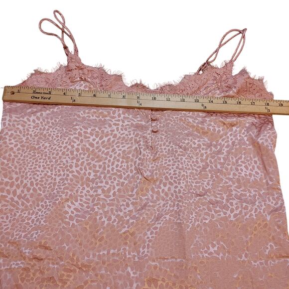 Entro Size Large Blouse Animal Print Pink Tank Blouse Polyester Shiny Metallic - Picture 4 of 10